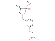 2-(3-{[(3R*,4R*)-3-cyclopropyl-3-hydroxy-4-methyl-1-pyrrolidinyl]methyl}phenoxy)acetamide