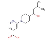 2-[4-(1-hydroxy-3-methylbutyl)-1-piperidinyl]isonicotinic acid