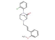(1S*,4S*)-2-(2-chlorophenyl)-5-[(2E)-3-(2-methoxyphenyl)-2-propen-1-yl]-2,5-diazabicyclo[2.2.1]heptan-3-one