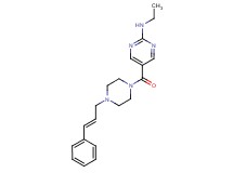 N-ethyl-5-({4-[(2E)-3-phenyl-2-propen-1-yl]-1-piperazinyl}carbonyl)-2-pyrimidinamine