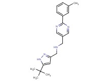 1-(5-tert-butyl-1H-pyrazol-3-yl)-N-{[2-(3-methylphenyl)pyrimidin-5-yl]methyl}methanamine