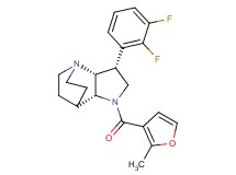 (3R*,3aR*,7aR*)-3-(2,3-difluorophenyl)-1-(2-methyl-3-furoyl)octahydro-4,7-ethanopyrrolo[3,2-b]pyridine