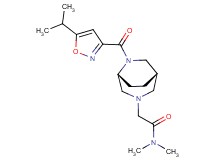 2-{(1S*,5R*)-6-[(5-isopropyl-3-isoxazolyl)carbonyl]-3,6-diazabicyclo[3.2.2]non-3-yl}-N,N-dimethylacetamide