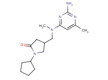 4-{[(2-amino-6-methylpyrimidin-4-yl)(methyl)amino]methyl}-1-cyclopentylpyrrolidin-2-one