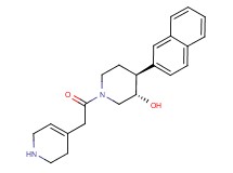 rel-(3S,4S)-4-(2-naphthyl)-1-(1,2,3,6-tetrahydro-4-pyridinylacetyl)-3-piperidinol hydrochloride