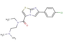 6-(4-chlorophenyl)-N-[2-(dimethylamino)ethyl]-N-ethylimidazo[2,1-b][1,3]thiazole-3-carboxamide