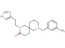 2-[2-(1H-imidazol-4-yl)ethyl]-8-(3-methylbenzyl)-2,8-diazaspiro[5.5]undecan-3-one