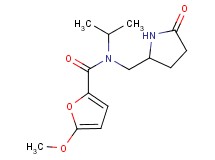 N-isopropyl-5-methoxy-N-[(5-oxopyrrolidin-2-yl)methyl]-2-furamide