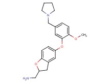 ({5-[2-methoxy-5-(1-pyrrolidinylmethyl)phenoxy]-2,3-dihydro-1-benzofuran-2-yl}methyl)amine dihydrochloride