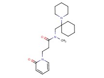 N-methyl-3-(2-oxo-1(2H)-pyridinyl)-N-{[1-(1-piperidinyl)cyclohexyl]methyl}propanamide