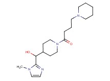 (1-methyl-1H-imidazol-2-yl){1-[4-(1-piperidinyl)butanoyl]-4-piperidinyl}methanol