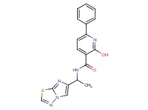 2-hydroxy-N-(1-imidazo[2,1-b][1,3,4]thiadiazol-6-ylethyl)-6-phenylnicotinamide