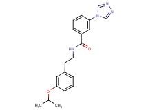 N-[2-(3-isopropoxyphenyl)ethyl]-3-(4H-1,2,4-triazol-4-yl)benzamide