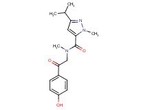 N-[2-(4-hydroxyphenyl)-2-oxoethyl]-3-isopropyl-N,1-dimethyl-1H-pyrazole-5-carboxamide