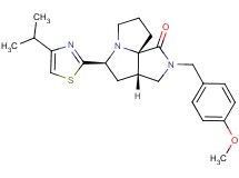 (3aS*,5S*,9aS*)-5-(4-isopropyl-1,3-thiazol-2-yl)-2-(4-methoxybenzyl)hexahydro-7H-pyrrolo[3,4-g]pyrrolizin-1(2H)-one