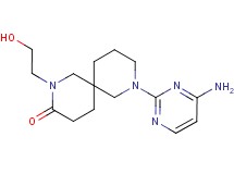8-(4-amino-2-pyrimidinyl)-2-(2-hydroxyethyl)-2,8-diazaspiro[5.5]undecan-3-one