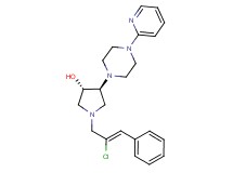 (3S*,4S*)-1-[(2Z)-2-chloro-3-phenyl-2-propen-1-yl]-4-[4-(2-pyridinyl)-1-piperazinyl]-3-pyrrolidinol