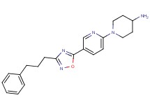1-{5-[3-(3-phenylpropyl)-1,2,4-oxadiazol-5-yl]pyridin-2-yl}piperidin-4-amine