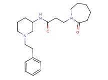 3-(2-oxo-1-azepanyl)-N-[1-(2-phenylethyl)-3-piperidinyl]propanamide