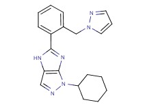 1-cyclohexyl-5-[2-(1H-pyrazol-1-ylmethyl)phenyl]-1,4-dihydroimidazo[4,5-c]pyrazole
