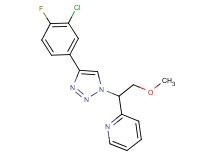 2-{1-[4-(3-chloro-4-fluorophenyl)-1H-1,2,3-triazol-1-yl]-2-methoxyethyl}pyridine