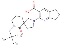 2-[7-(2,2-dimethylpropyl)-6-oxo-2,7-diazaspiro[4.5]dec-2-yl]-6,7-dihydro-5H-cyclopenta[b]pyridine-3-carboxylic acid
