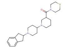 1'-(2,3-dihydro-1H-inden-2-yl)-3-(thiomorpholin-4-ylcarbonyl)-1,4'-bipiperidine