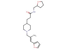 3-{1-[(2E)-3-(2-furyl)-2-methyl-2-propen-1-yl]-4-piperidinyl}-N-(tetrahydro-2-furanylmethyl)propanamide