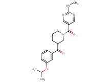 (3-isopropoxyphenyl)(1-{[2-(methylamino)pyrimidin-5-yl]carbonyl}piperidin-3-yl)methanone