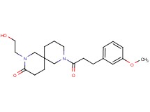 2-(2-hydroxyethyl)-8-[3-(3-methoxyphenyl)propanoyl]-2,8-diazaspiro[5.5]undecan-3-one