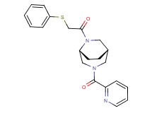(1S*,5R*)-6-[(phenylthio)acetyl]-3-(pyridin-2-ylcarbonyl)-3,6-diazabicyclo[3.2.2]nonane