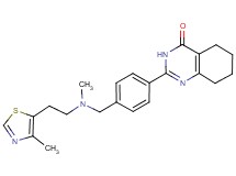2-[4-({methyl[2-(4-methyl-1,3-thiazol-5-yl)ethyl]amino}methyl)phenyl]-5,6,7,8-tetrahydro-4(3H)-quinazolinone