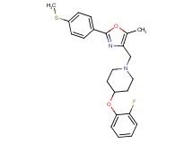 4-(2-fluorophenoxy)-1-({5-methyl-2-[4-(methylthio)phenyl]-1,3-oxazol-4-yl}methyl)piperidine
