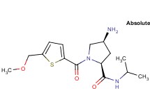 (2S,4S)-4-amino-N-isopropyl-1-{[5-(methoxymethyl)-2-thienyl]carbonyl}pyrrolidine-2-carboxamide