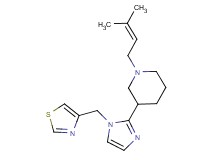 1-(3-methyl-2-buten-1-yl)-3-[1-(1,3-thiazol-4-ylmethyl)-1H-imidazol-2-yl]piperidine