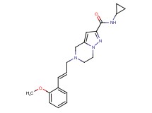 N-cyclopropyl-5-[(2E)-3-(2-methoxyphenyl)prop-2-en-1-yl]-4,5,6,7-tetrahydropyrazolo[1,5-a]pyrazine-2-carboxamide