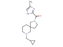 7-(cyclopropylmethyl)-2-[(4-methyl-1H-imidazol-2-yl)carbonyl]-2,7-diazaspiro[4.5]decane