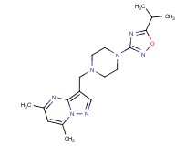3-{[4-(5-isopropyl-1,2,4-oxadiazol-3-yl)piperazin-1-yl]methyl}-5,7-dimethylpyrazolo[1,5-a]pyrimidine