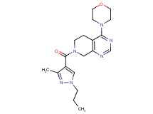 7-[(3-methyl-1-propyl-1H-pyrazol-4-yl)carbonyl]-4-morpholin-4-yl-5,6,7,8-tetrahydropyrido[3,4-d]pyrimidine
