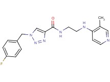 1-(4-fluorobenzyl)-N-{2-[(3-methyl-4-pyridinyl)amino]ethyl}-1H-1,2,3-triazole-4-carboxamide
