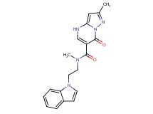 N-[2-(1H-indol-1-yl)ethyl]-N,2-dimethyl-7-oxo-4,7-dihydropyrazolo[1,5-a]pyrimidine-6-carboxamide