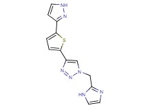 1-(1H-imidazol-2-ylmethyl)-4-[5-(1H-pyrazol-3-yl)-2-thienyl]-1H-1,2,3-triazole