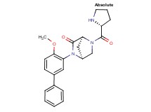 (1S,4S)-2-(4-methoxy-3-biphenylyl)-5-D-prolyl-2,5-diazabicyclo[2.2.1]heptan-3-one hydrochloride
