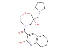3-{[6-hydroxy-6-(1-pyrrolidinylmethyl)-1,4-oxazepan-4-yl]carbonyl}-5,6,7,8-tetrahydro-2-quinolinol