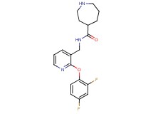 N-{[2-(2,4-difluorophenoxy)pyridin-3-yl]methyl}azepane-4-carboxamide