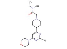 N-ethyl-N-methyl-2-{4-[2-methyl-6-(4-morpholinyl)-4-pyrimidinyl]-1-piperidinyl}acetamide