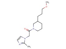 3-(3-methoxypropyl)-1-[(2-methyl-1H-imidazol-1-yl)acetyl]piperidine