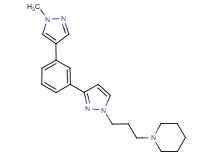 1-(3-{3-[3-(1-methyl-1H-pyrazol-4-yl)phenyl]-1H-pyrazol-1-yl}propyl)piperidine
