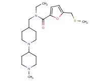N-ethyl-N-[(1'-methyl-1,4'-bipiperidin-4-yl)methyl]-5-[(methylthio)methyl]-2-furamide