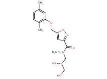 N-(2,3-dihydroxypropyl)-5-[(2,5-dimethylphenoxy)methyl]-N-methyl-3-isoxazolecarboxamide